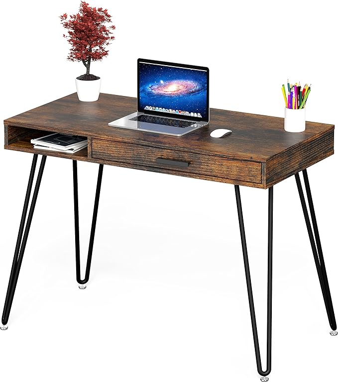 SHW Home Office Computer Hairpin Leg Desk - Image 5