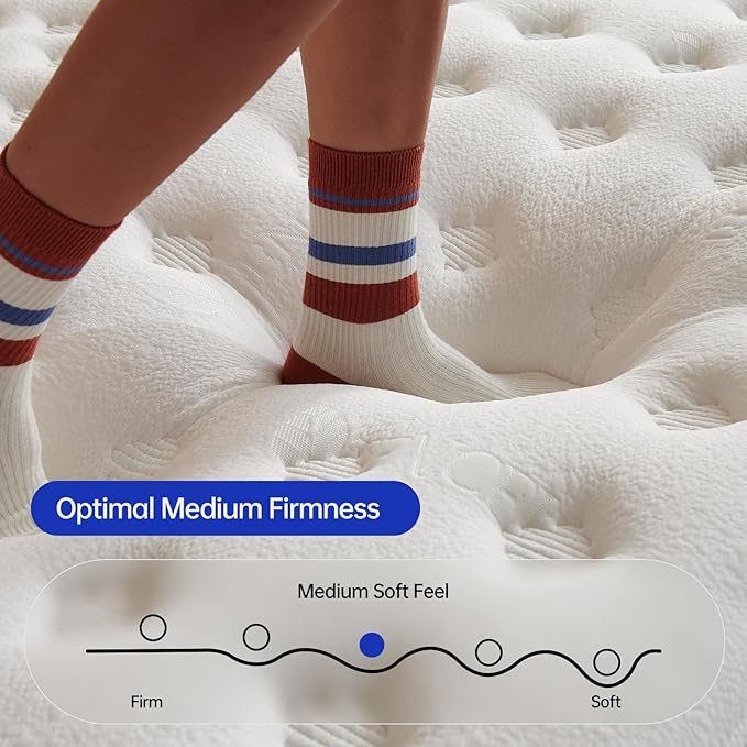 Twin Mattress, 10 Inch Twin Size Mattresses in a Box, Memory Foam Hybrid - Image 3