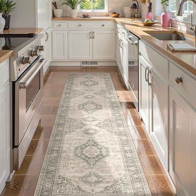Lahome Oriental Kitchen Runner Rug, 2x6 Washable Rug Runners by Lahome