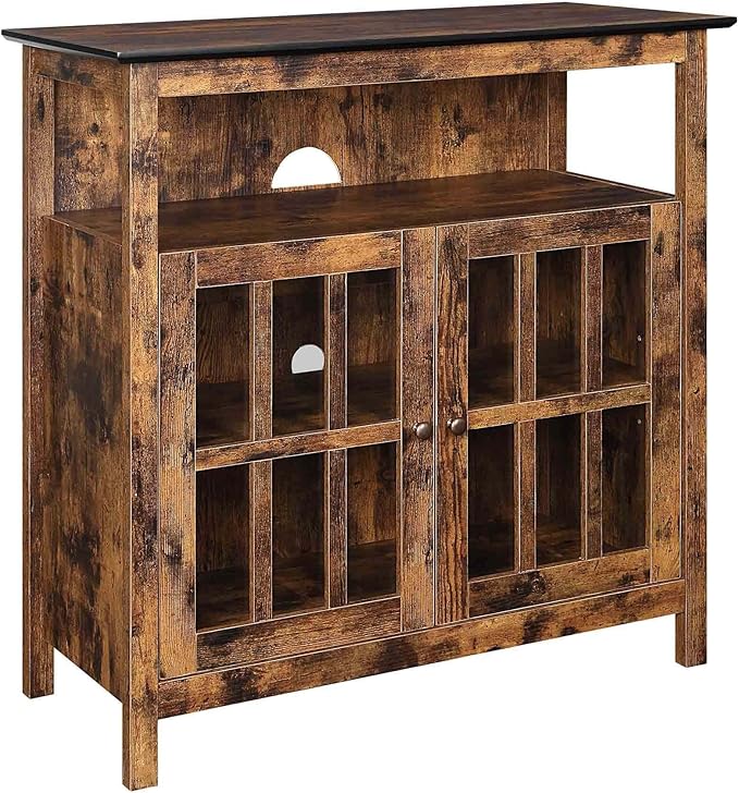 Convenience Concepts Big Sur Highboy Stand 36" Modern Entertainment Center by ConvenienceConcepts