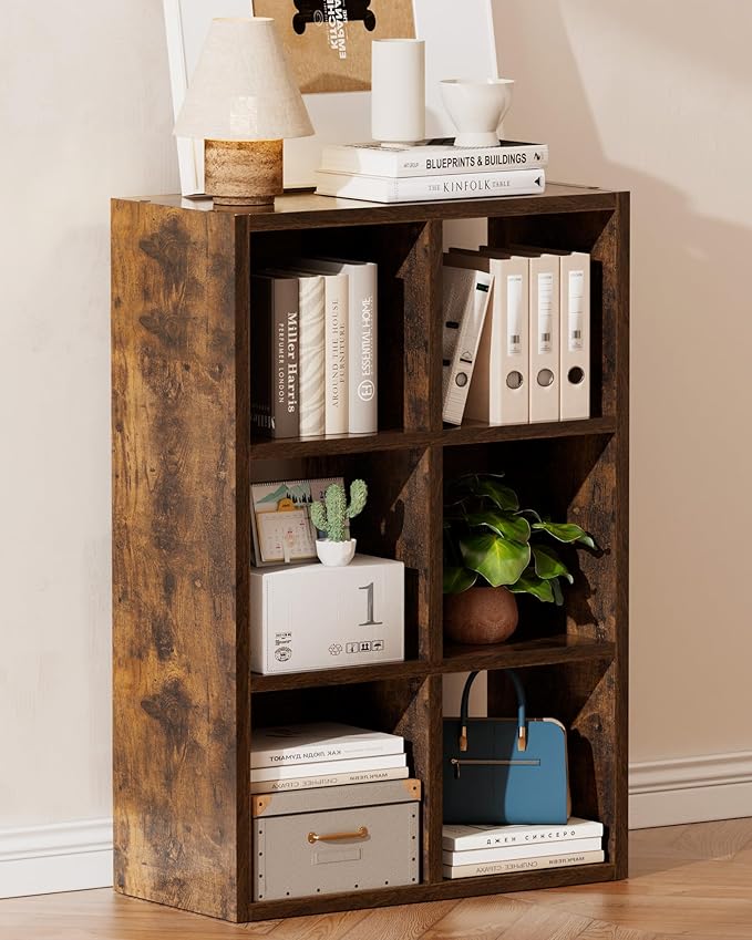 GTPLAYER 6-Cube Storage Organizer, Fits 11" Bins, Vertical or Horizontal Use by GTPLAYER