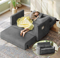 53” Convertible Sofa Bed Couch, Corduroy Couch Bed, 6-Position Loveseat Sleeper by WelzonaDirect