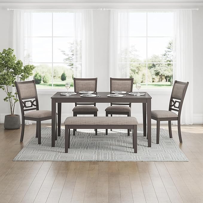 Signature Design by Ashley Wrenning Modern Diamond Patterned Dining Table - Image 13