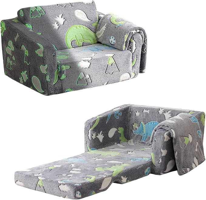 Toddler Couch Fold Out, Foldable Kids Couch by Kisdsa
