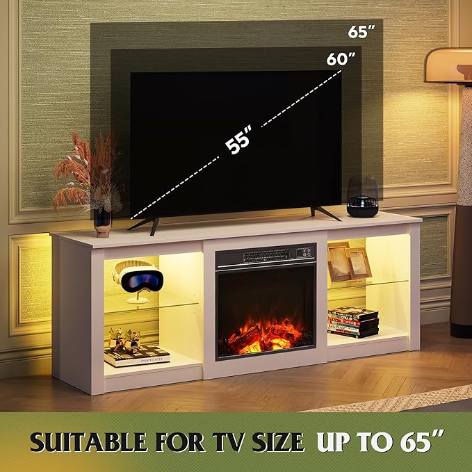 WLIVE 58 Inches Fireplace TV Stand - Image 3
