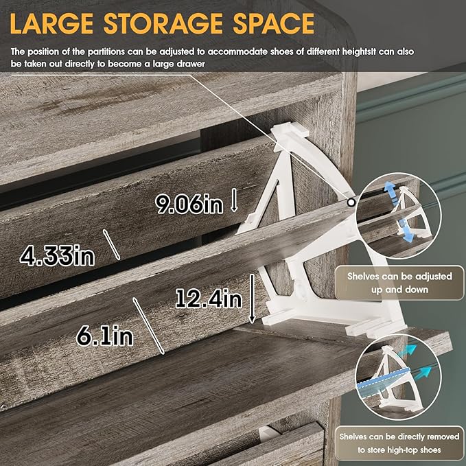 Maupvit Shoe Storage Cabinet - Image 6