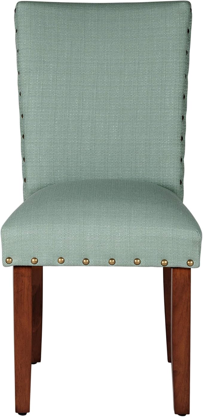 HomePop Home Decor | Classic Upholstered Parsons Dining Chairs | Set of 2 - Image 4