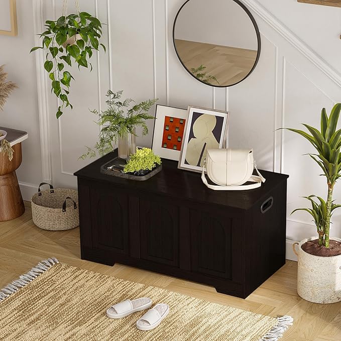 DINZI LVJ Storage Chest, 39.4” Wooden Toy Box - Image 8