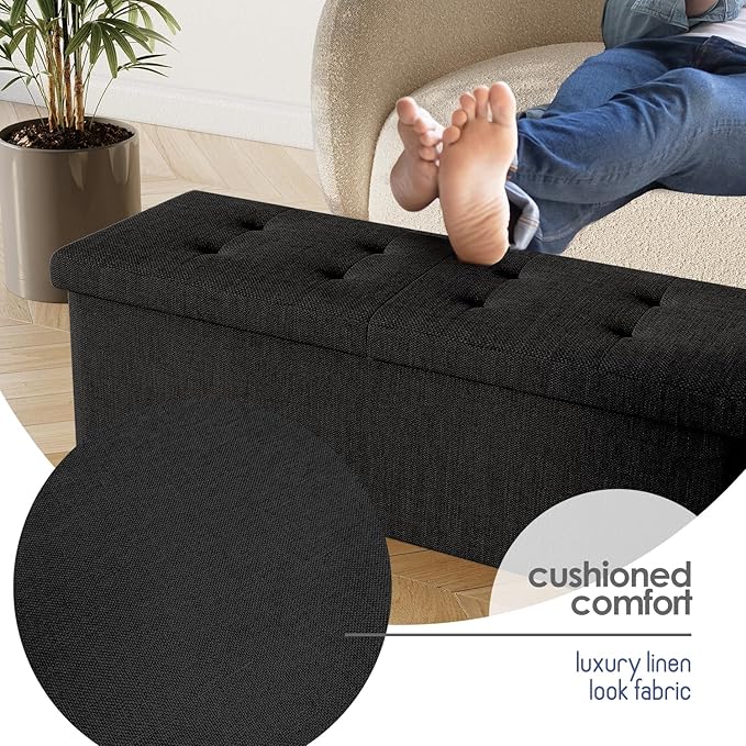 STORAGEBUD Storage Ottoman Bench - Image 7
