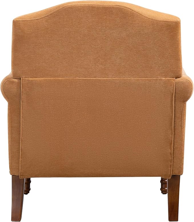 Ball & Cast Accent Chair with Nailhead Trim Armchair, Comfy Chenille Club Sofa - Image 9