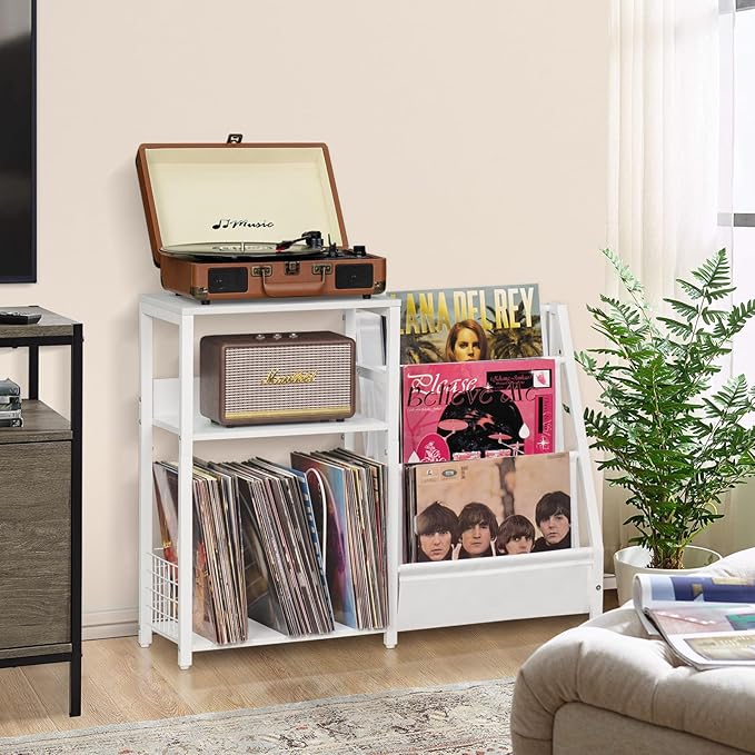 LELELINKY Record Player Table, Turntable Shelf - Image 7