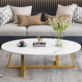 Coffee Table White Faux Marble Coffee Table by Wolawu