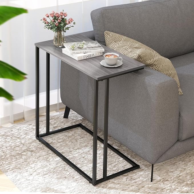 C-Shaped Side Table, Modern End Table - Image 2