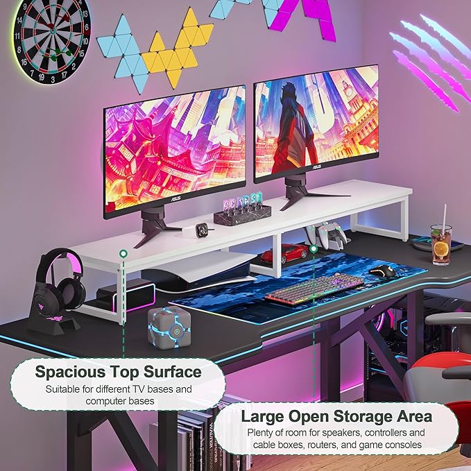 Clikuutory 59" Large TV Riser for 32-75 inch TVs, Tabletop Stand - Image 3