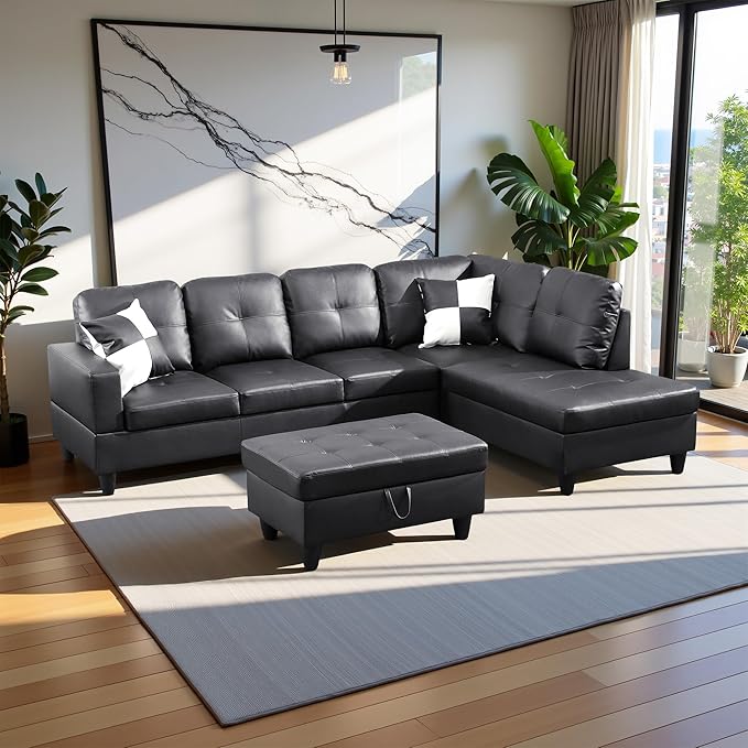 103.5" Oversized Sectional Couch, L Shaped Couch by LynginsCreativeLife