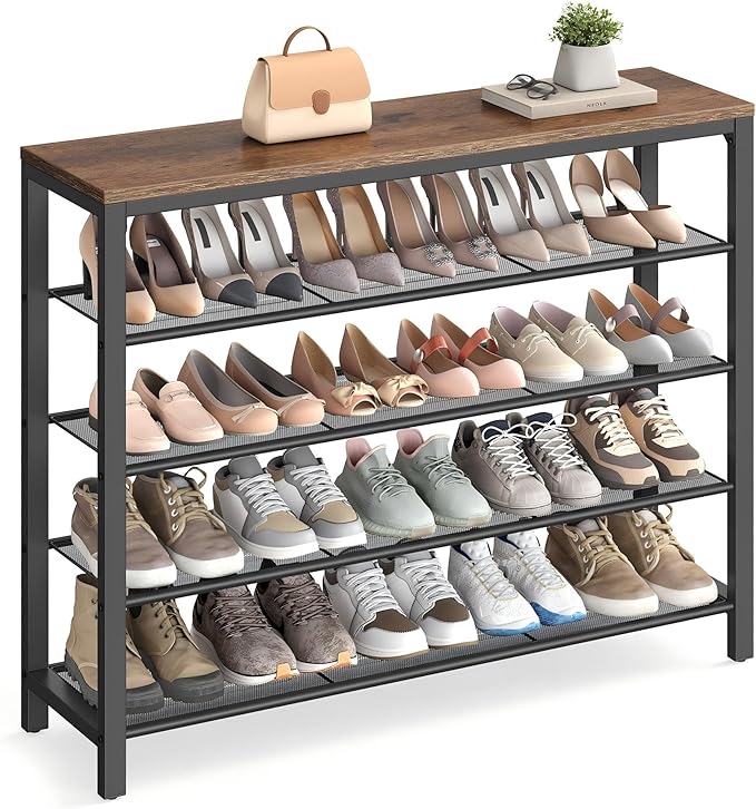 VASAGLE INDESTIC Shoe Rack, Shoe Organizer by VASAGLEbySONGMICSHOME