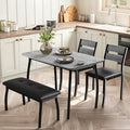 Dining Table Set for 4, Wooden Kitchen Table by GAOMON