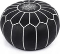 Marrakesh Gallery Genuine Leather Round Pouf Unstuffed by MarrakeshGallery