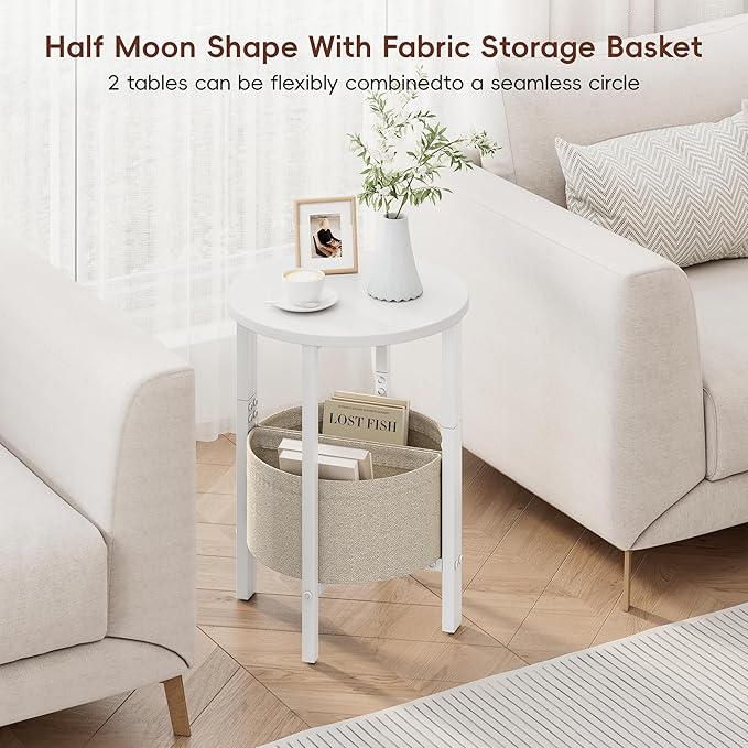 VAGUSICC Small Round Side Table End Table - Image 5