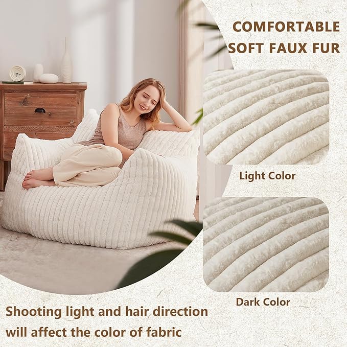 Giant Bean Bag Chairs for Adults Teens, Large Bean Bag Sofa Chairs - Image 5