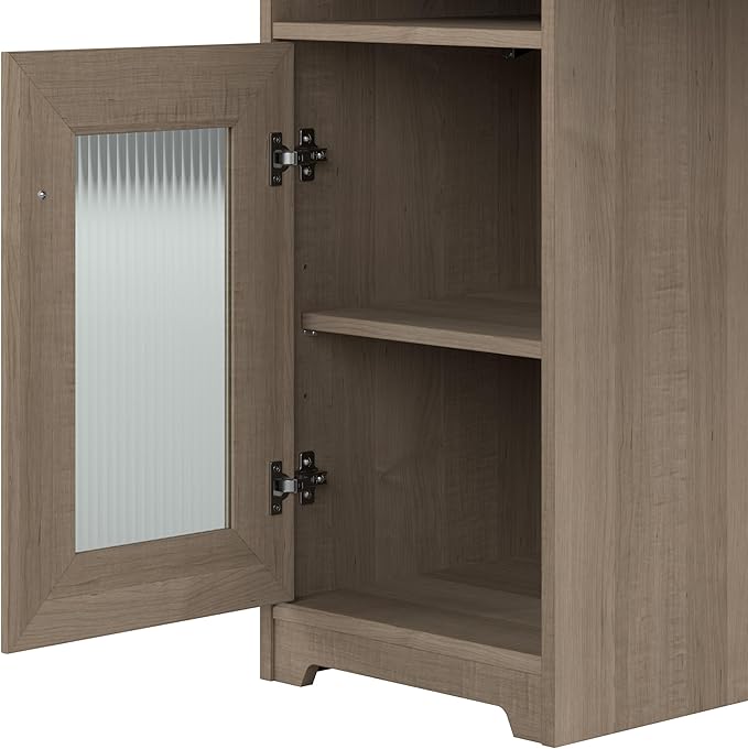 Bush Furniture Cabot L Shaped Computer Desk in Ash Gray | Corner Table - Image 6