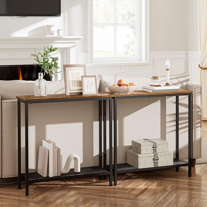 HOOBRO 29.5" Narrow Console Table, Small Entryway Table - Image 2