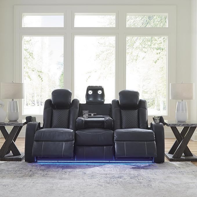 Signature Design by Ashley Fyne-Dyme Contemporary Power Reclining Sofa - Image 2
