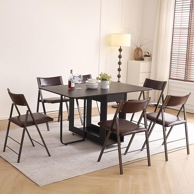 Folding table and chair set, dining table - Image 2