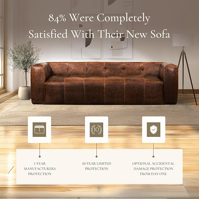 Poly & Bark Capa Leather Couch - Image 7