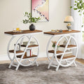 Tribesigns End Table Set of 2, 3-Tier Modern Narrow Side Table by Tribesigns