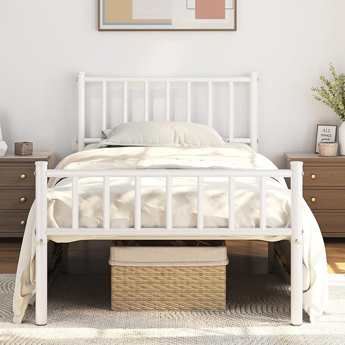 Yaheetech Twin Size Bed Frame Metal Platform Mattress Foundation by Yaheetech