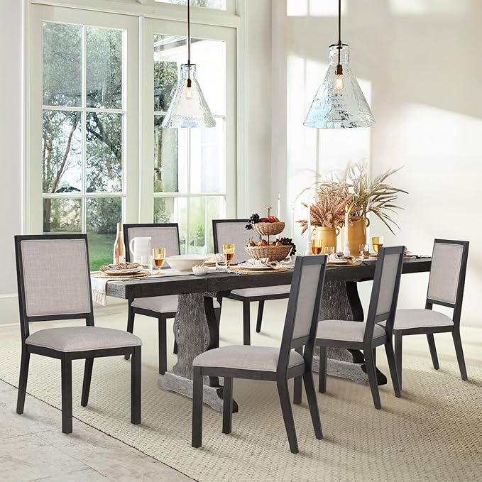 COLAMY Rectangular Dining Table Set - Image 6