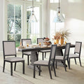 COLAMY Upholstered Wooden Dining Chairs Set of 6, Kitchen Chairs by COLAMYINC