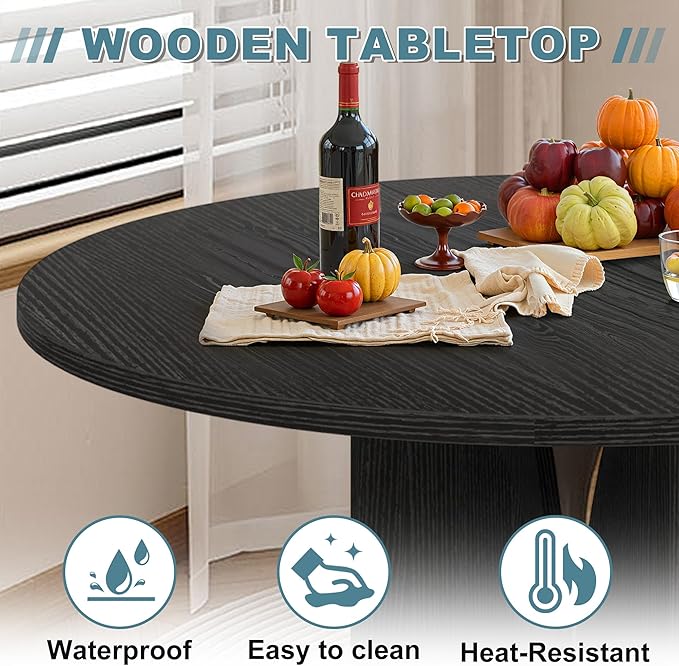 Round Dining Table for 4, Living Room - Image 3