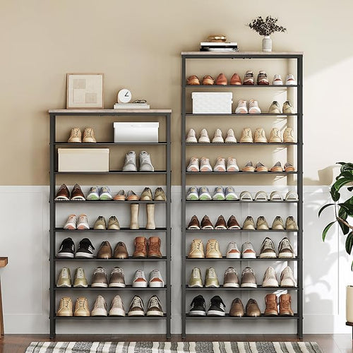 10 Tier Shoe Rack, Large Capacity Shoe Storage Organizer Holds 40 Pairs - Image 2