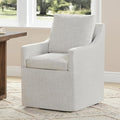 Upholstered Dining Chairs with Casters Easy Assembly Side Deskchair with Rollers by Kislot