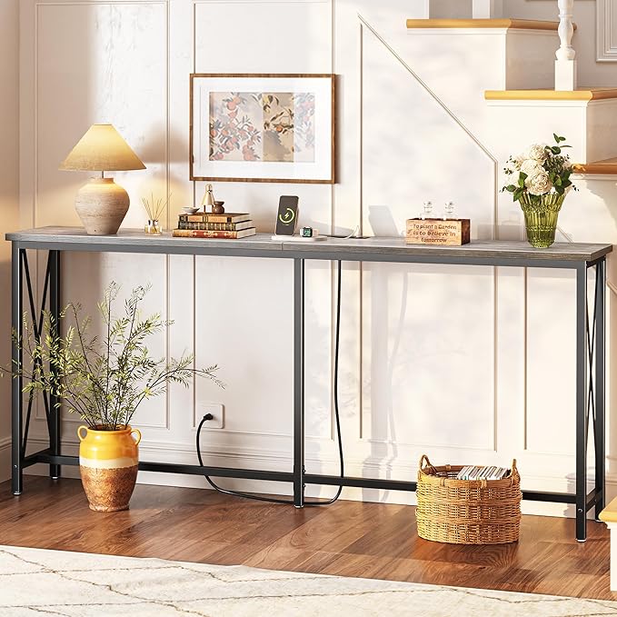 SUPERJARE 70 Inch Console Table - Image 4