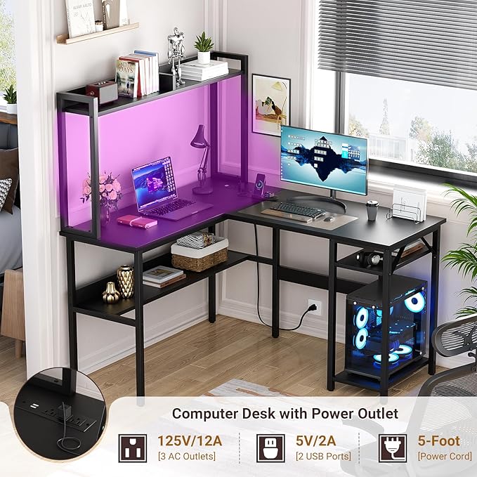 Unikito L Shaped Gaming Desk - Image 4