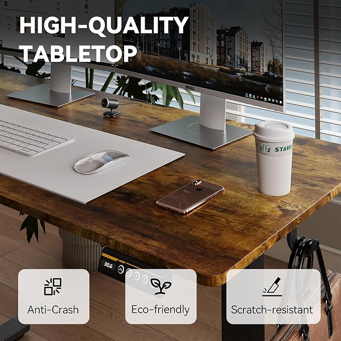Electric Standing Desk Adjustable Height Stand Up Desk Ergonomic Sit Stand Desk - Image 7