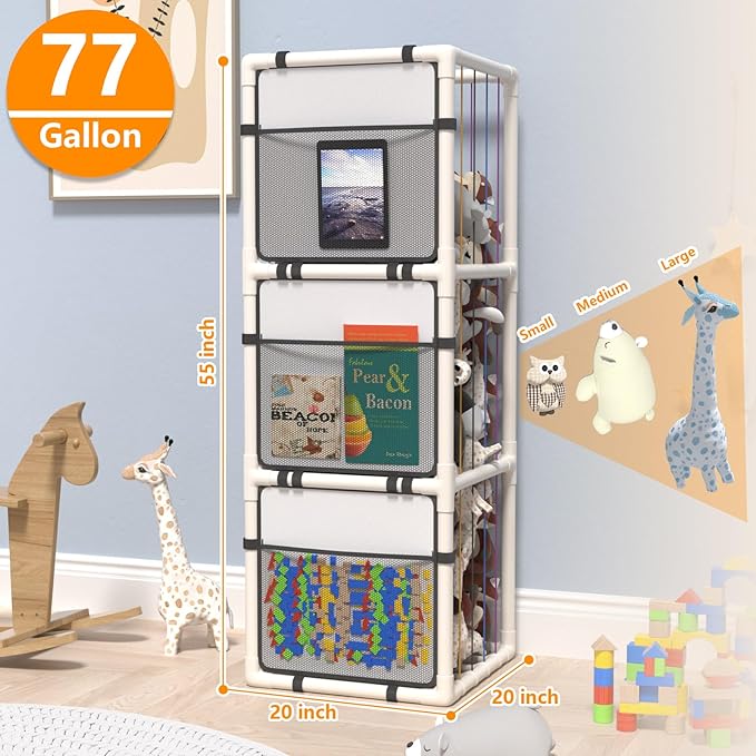 chinensis 2025 New Extra Large Stuffed Animal Storage Zoo-ABS Plushies Organizer - Image 2