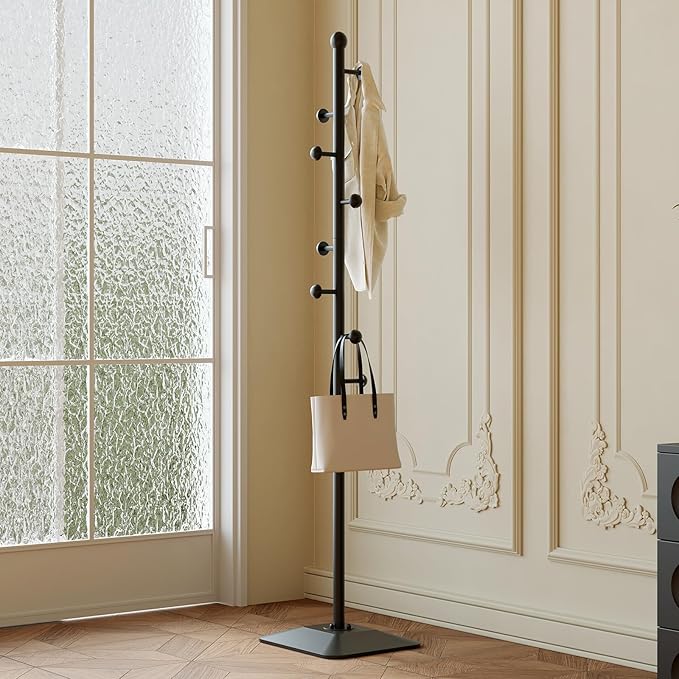 Coat rack, Metal coat hanger stand, Coat Tree freestanding Heavy duty by uniquefurnituremodernstyle