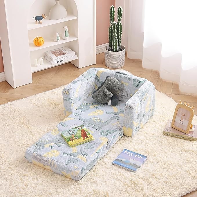 Tiita Kids Sofa, 2-in-1 Kid Sofa, Convertible Children Couch to Lounger - Image 5