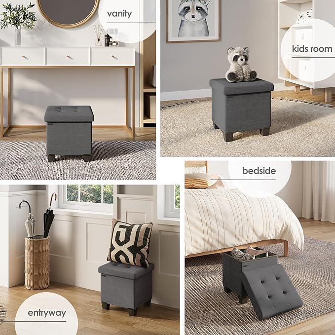 STORAGEBUD Storage Ottoman Cube - Image 5