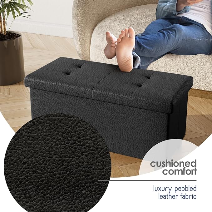 STORAGEBUD Storage Ottoman Bench - Image 7
