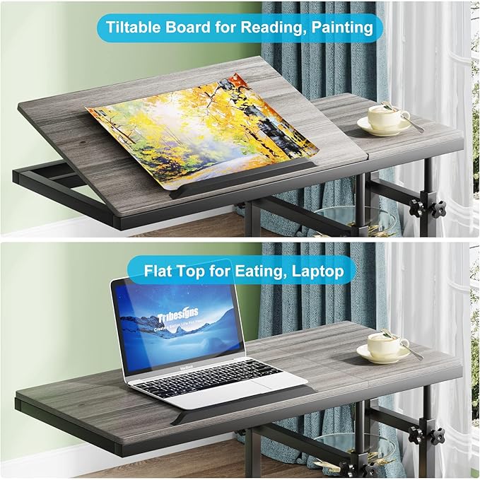 Tribesigns Height Adjustable C Table - Image 7