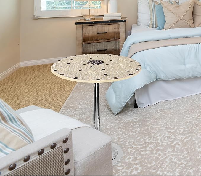 CLEENTABLE Mosaic Round End Table - Image 9