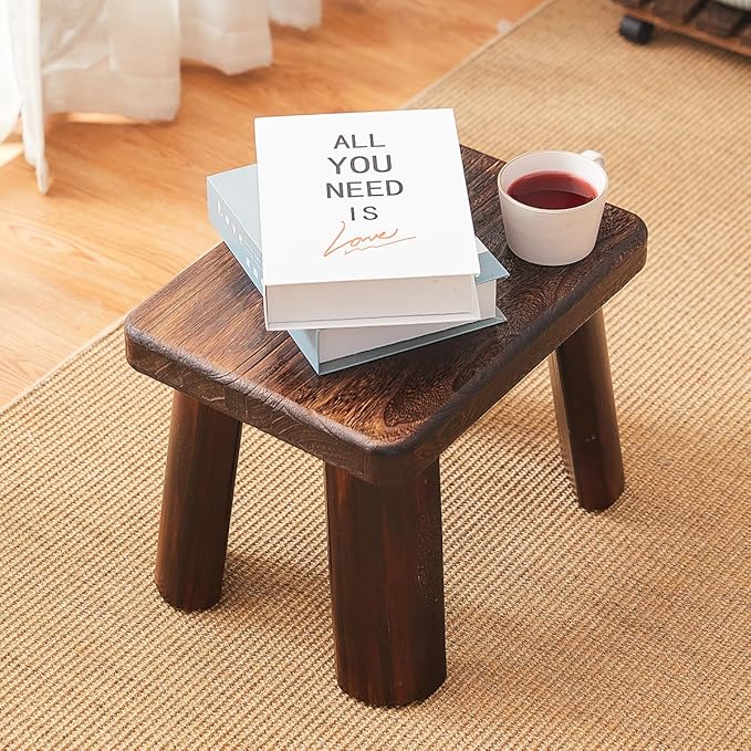 Wooden Step Stool for Adults and Kids, Foot Stool, Kitchen Small Wood Bench - Image 6