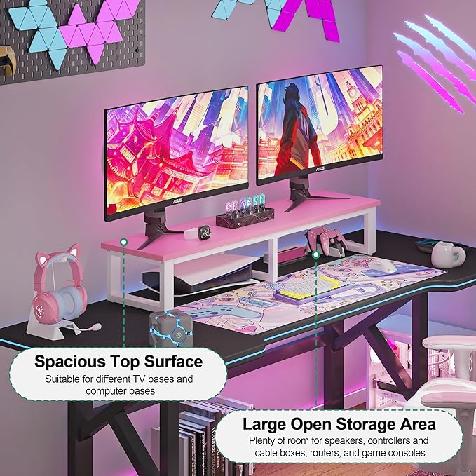 Clikuutory 45" Large TV Riser for 32-60 inch TVs, Tabletop Stand - Image 3