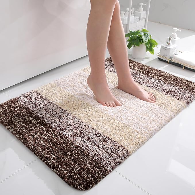 OLANLY Bathroom Rugs Mat 36x24, Extra Soft Absorbent Microfiber Bath Rugs by OLANLY