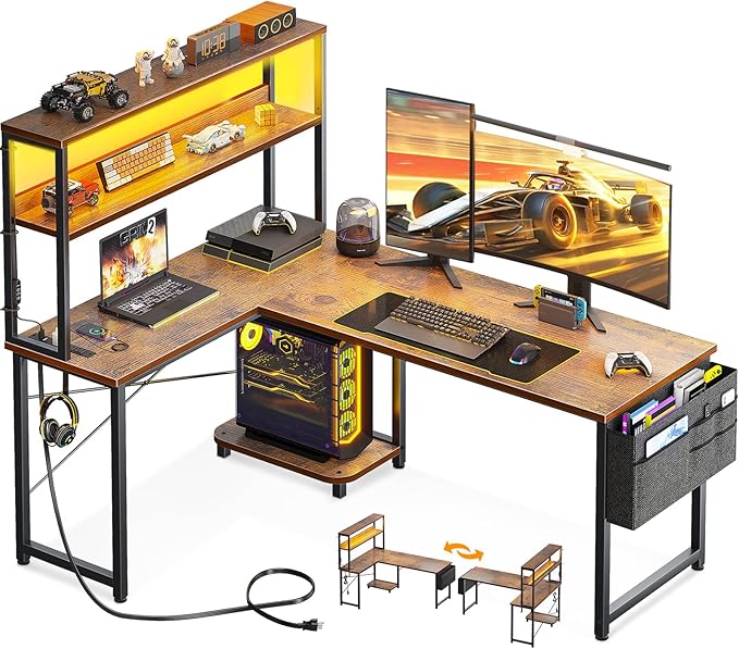 AODK L Shaped Desk Gaming Desk by AODK